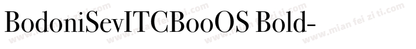 BodoniSevITCBooOS Bold字体转换